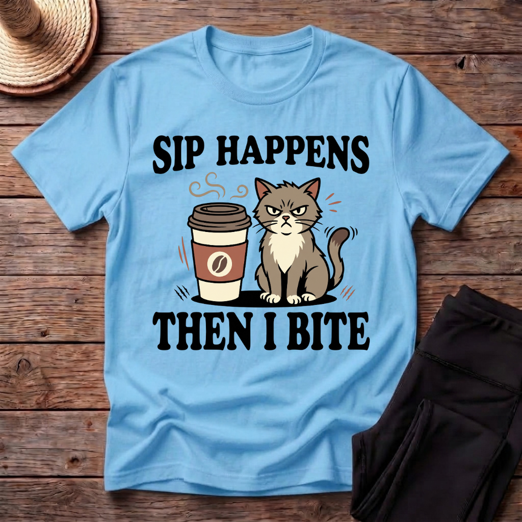Sip Happens Then I Bite T-Shirt