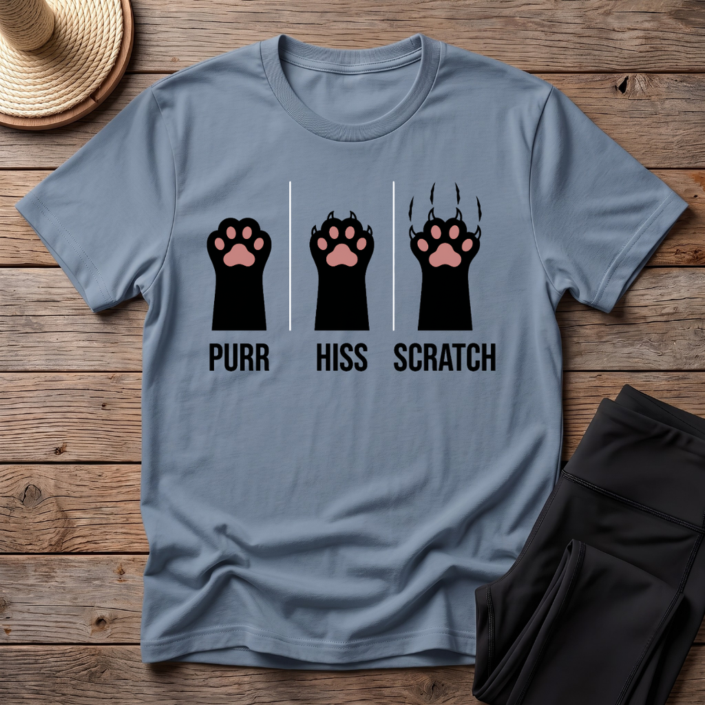 Purr Hiss Scratch T-Shirt