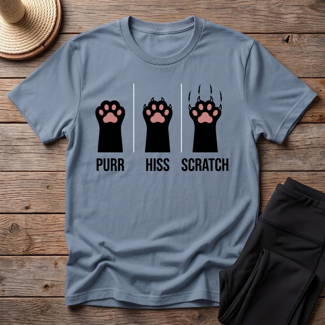 Purr Hiss Scratch T-Shirt