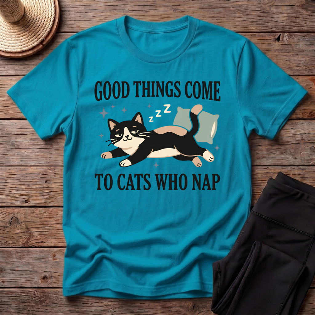 Good Things Come To Cats Who Take Nap T-Shirt