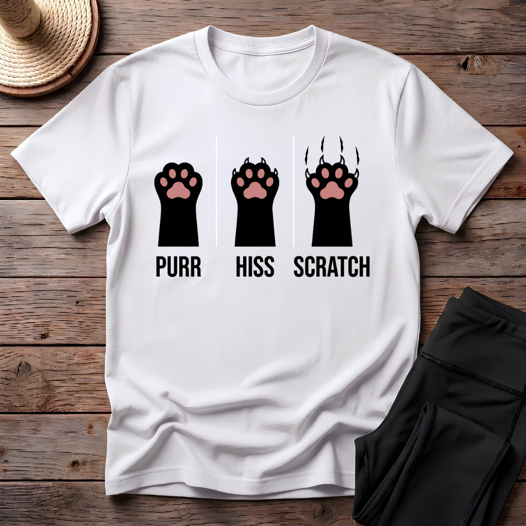Purr Hiss Scratch T-Shirt