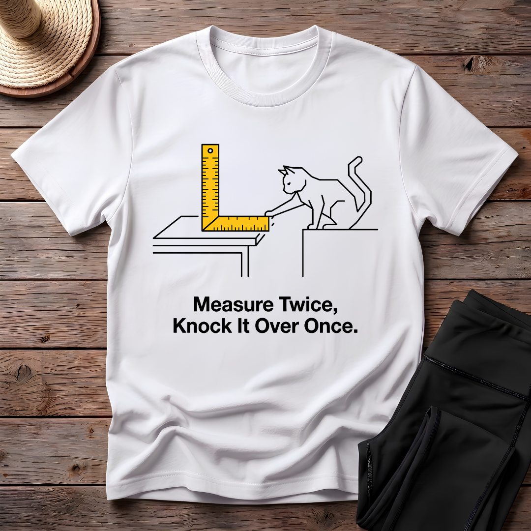 Measure Twice, Knock It Over Once T-Shirt
