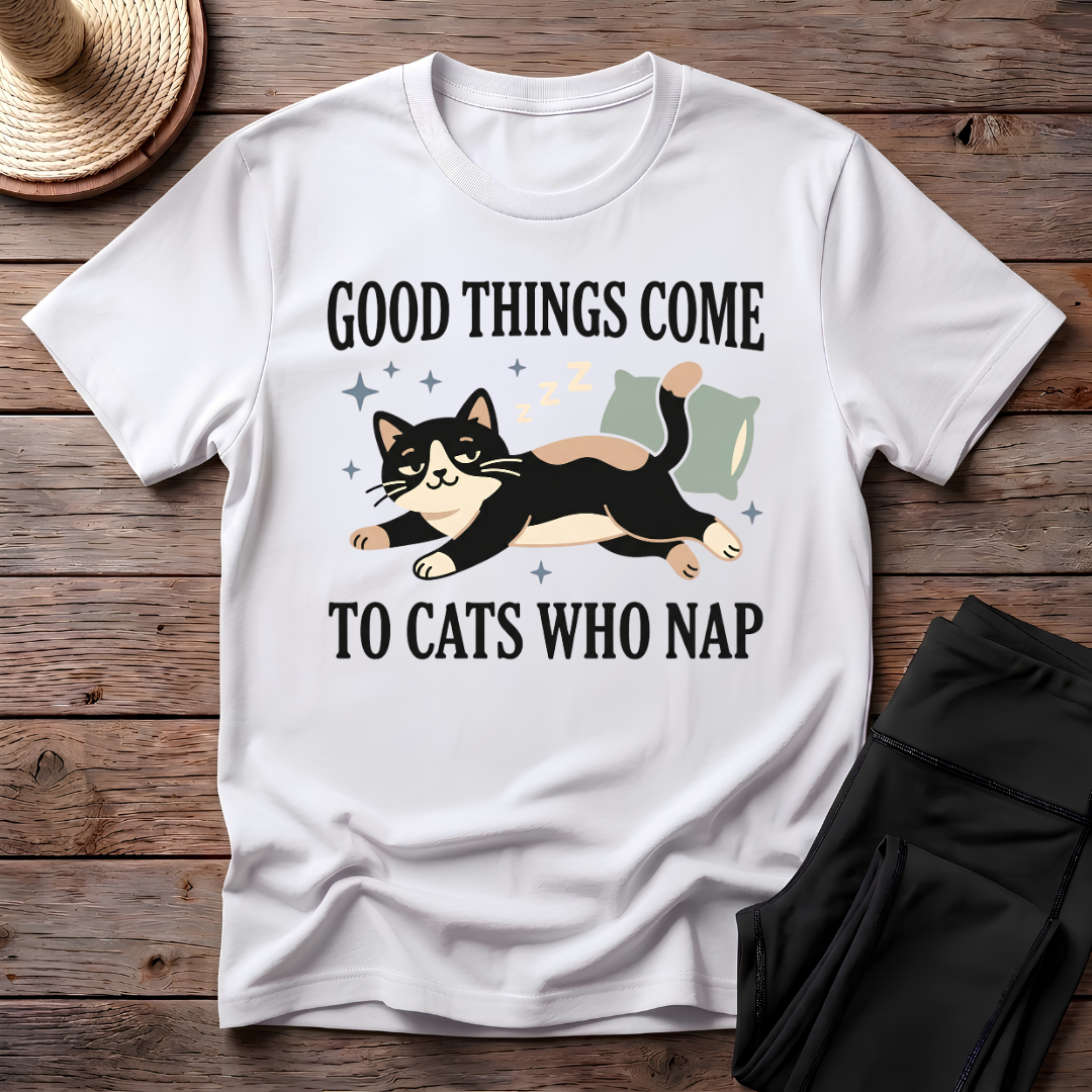 Good Things Come To Cats Who Take Nap T-Shirt