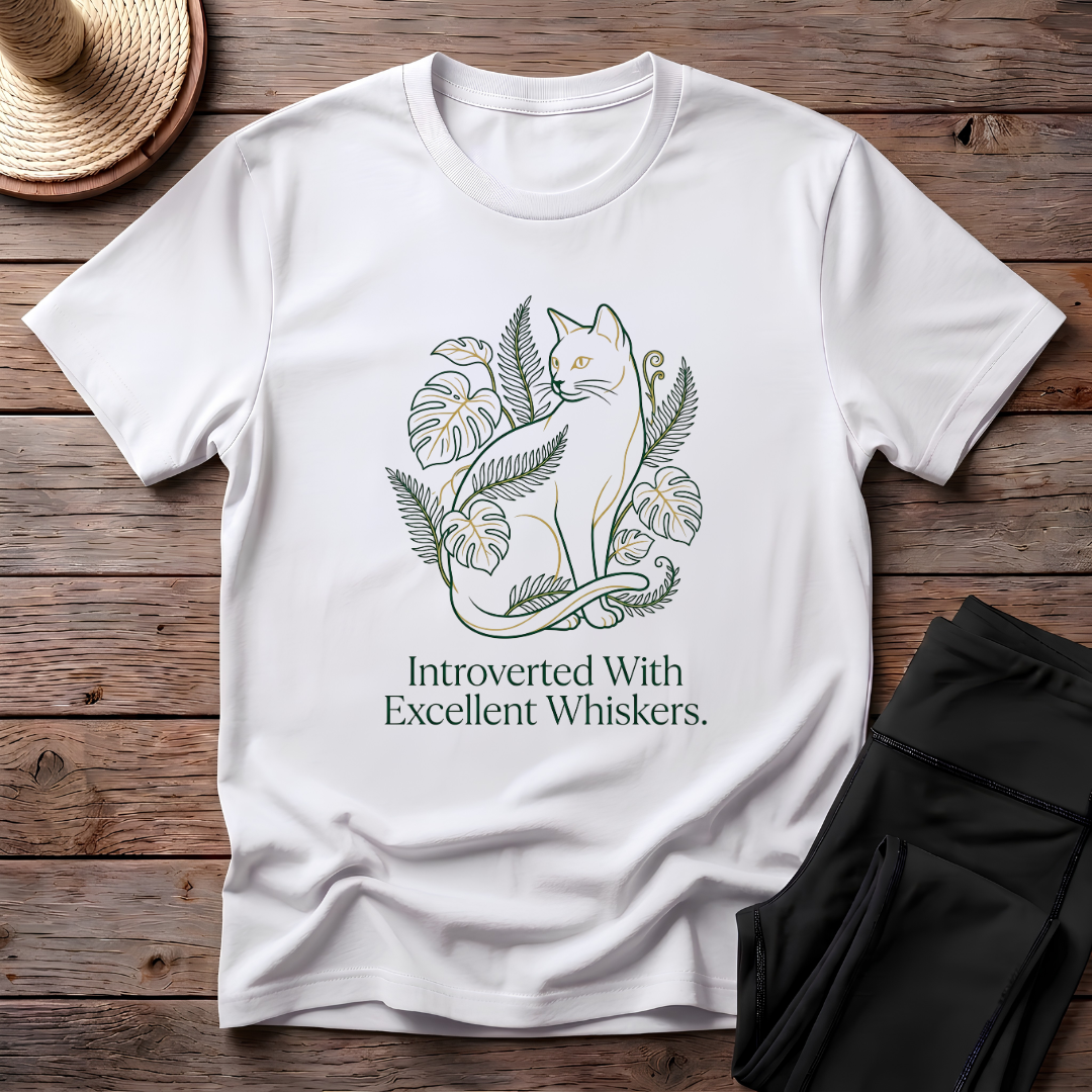 Introverted With Excellent Whiskers T-Shirt