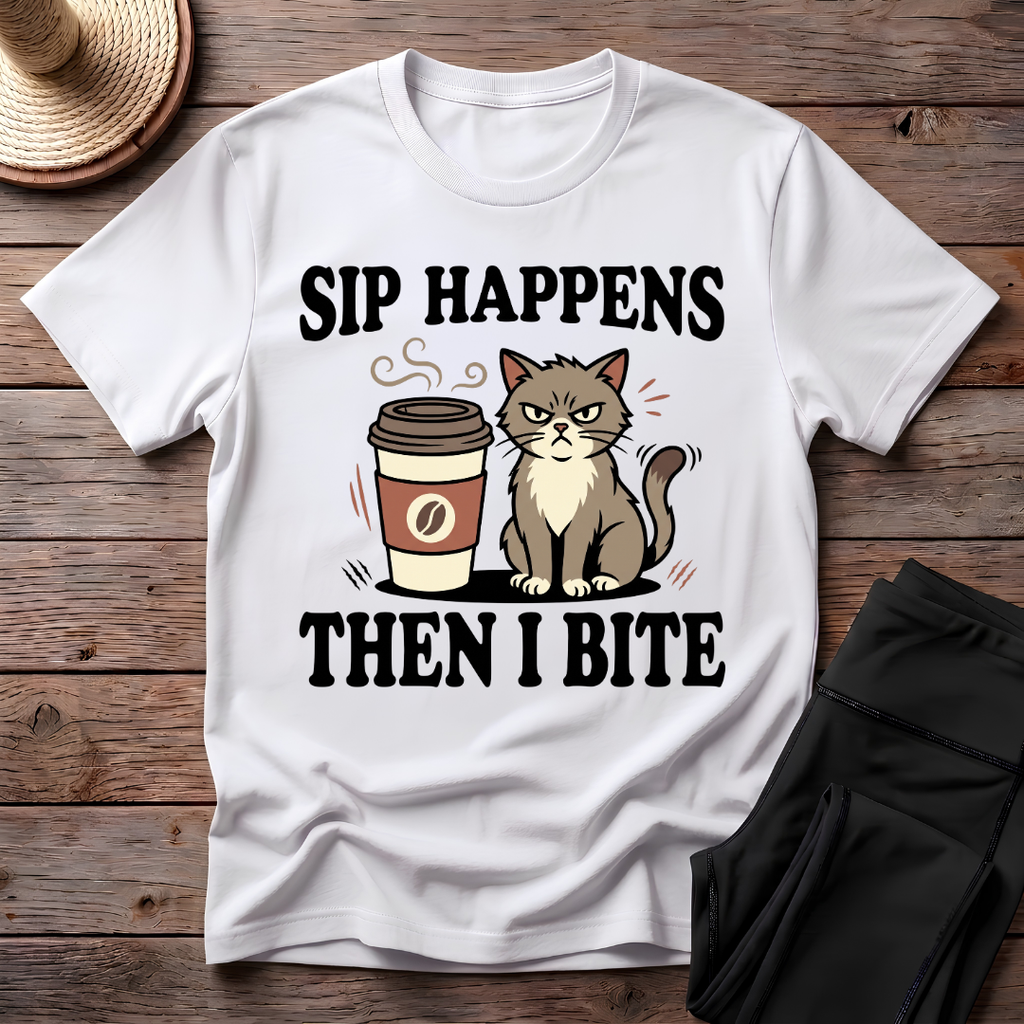 Sip Happens Then I Bite T-Shirt