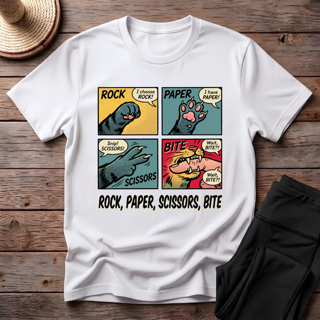 Rock Paper Scissors Bite T-Shirt