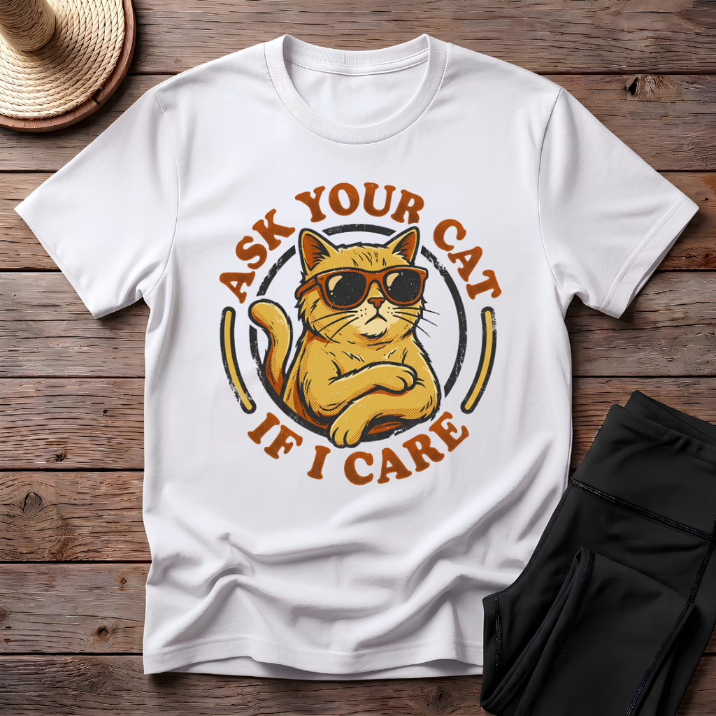 Ask Your Cat If I Care T-Shirt